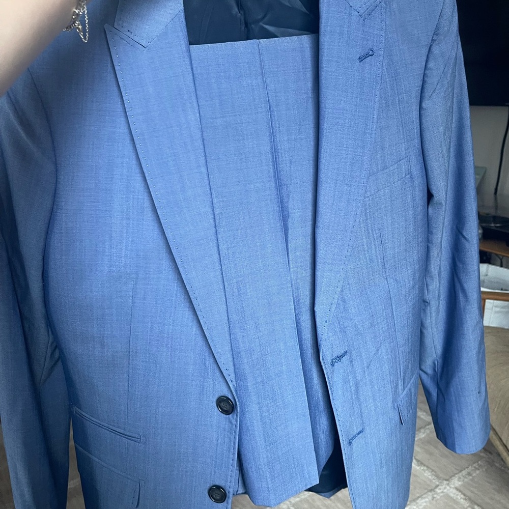 WE Fashion Ultra Slim Fit Blue Suit